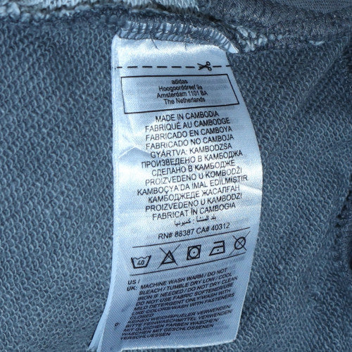 Womens UK Size M adidas Grey Full Zip Hoodie