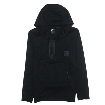 Nike Boys Black XL Air Max 1/4 Zip Hooded Pullover Sweatshirt
