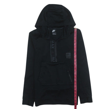 Nike Boys Black XL Air Max 1/4 Zip Hooded Pullover Sweatshirt