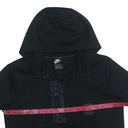 Nike Boys Black XL Air Max 1/4 Zip Hooded Pullover Sweatshirt