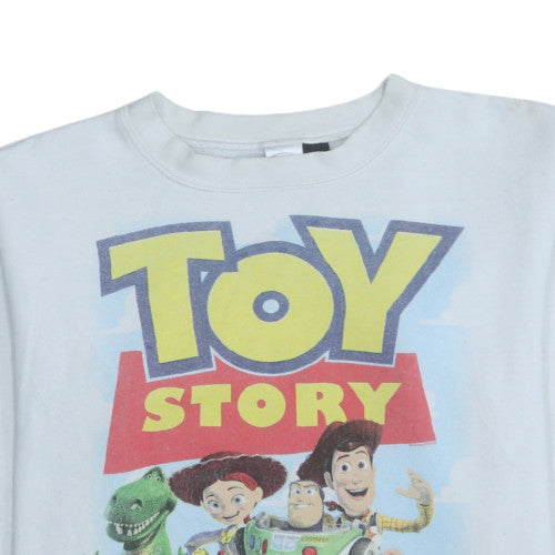 Teens UK Size S Disney White Pullover Sweatshirt
