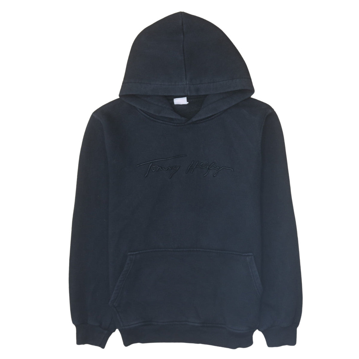 Mens UK Size M Tommy Hilfiger Black Pullover Hoodie