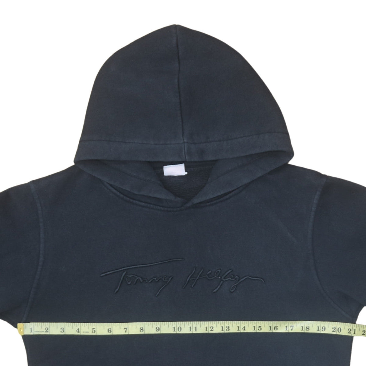 Mens UK Size M Tommy Hilfiger Black Pullover Hoodie