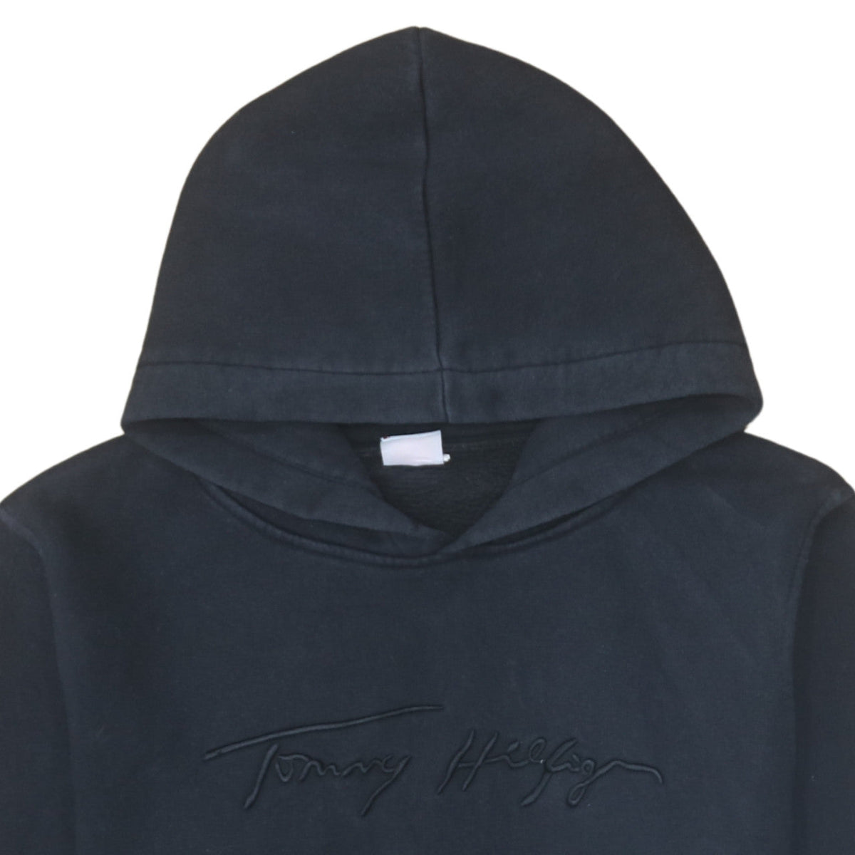 Mens UK Size M Tommy Hilfiger Black Pullover Hoodie