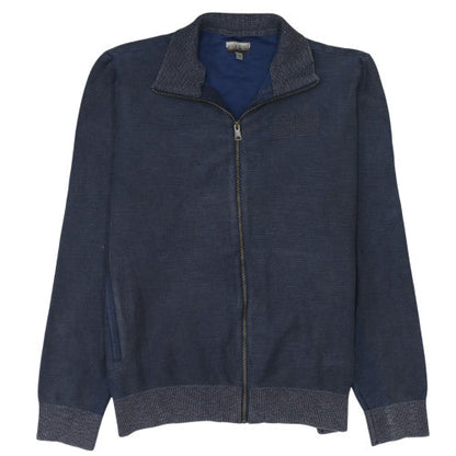 Napapijri Mens Blue 2XL Cotton Full Zip Track Jacket
