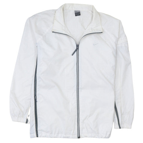 Nike Men's White XL Windbreaker Jacket Lightweight Sportswear