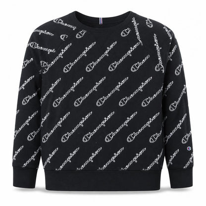Womens UK Size 2XL Champion Black Pullover Sweatshirt