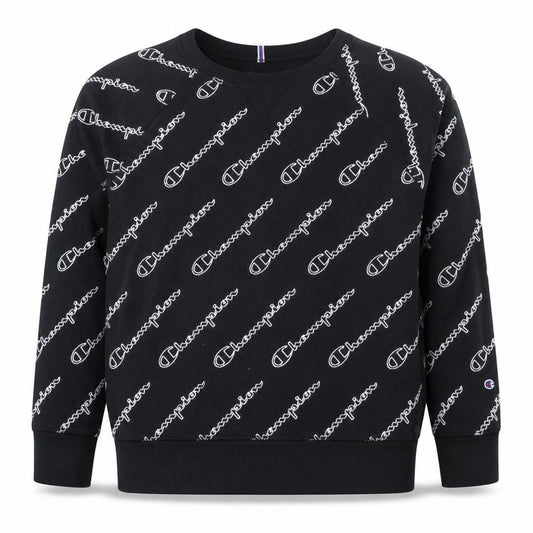 Womens UK Size 2XL Champion Black Pullover Sweatshirt