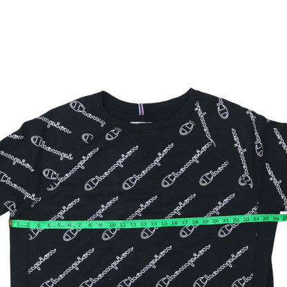 Womens UK Size 2XL Champion Black Pullover Sweatshirt