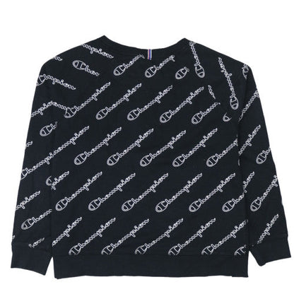Womens UK Size 2XL Champion Black Pullover Sweatshirt