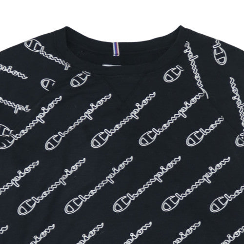 Womens UK Size 2XL Champion Black Pullover Sweatshirt