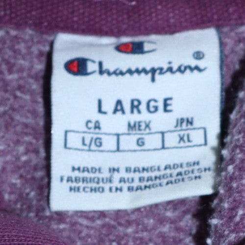 Womens UK Size L Champion Purple Pullover Hoodie