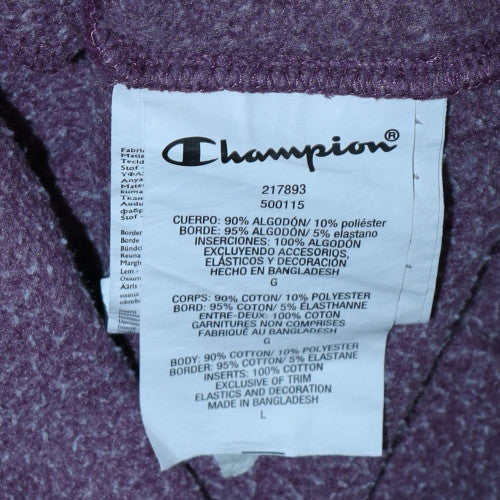 Womens UK Size L Champion Purple Pullover Hoodie