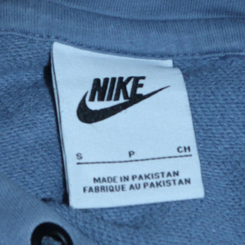 Mens UK Size S Nike Blue Pullover Hoodie