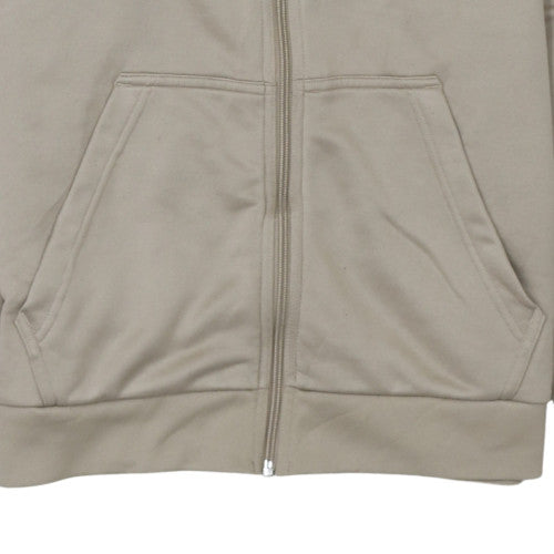 Mens UK Size M adidas Beige Full Zip Hoodie