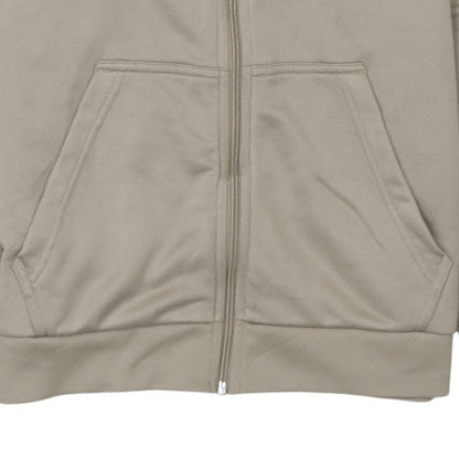 Mens UK Size M adidas Beige Full Zip Hoodie