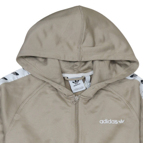 Mens UK Size M adidas Beige Full Zip Hoodie