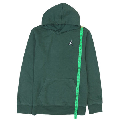 Jordan Boys Green Pullover Hoodie Size 14 Years Fleece Cotton Sweatshirt