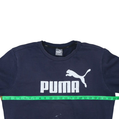 Mens UK Size M PUMA Blue Pullover Sweatshirt