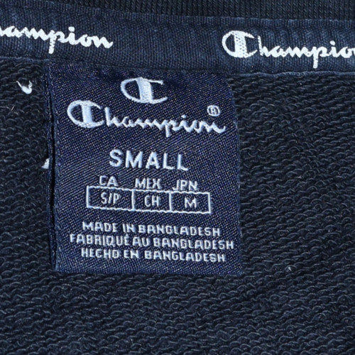 Womens UK Size S Champion Black Pullover Sweatshirt