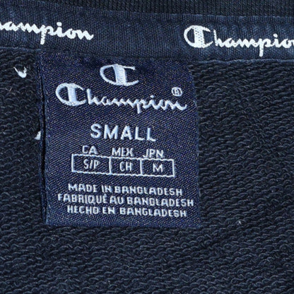 Womens UK Size S Champion Black Pullover Sweatshirt