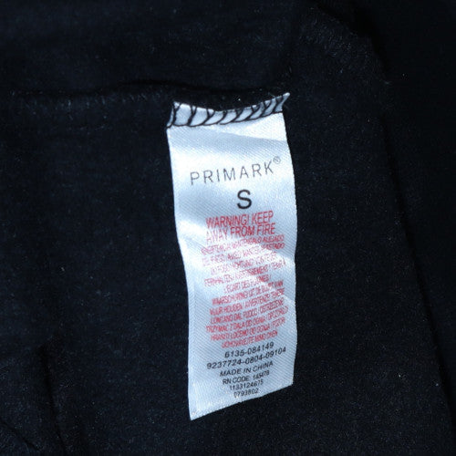 Mens UK Size S Primark Black Pullover Hoodie