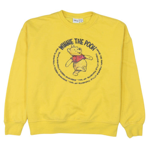Womens UK Size M Disney Yellow Pullover Sweatshirt