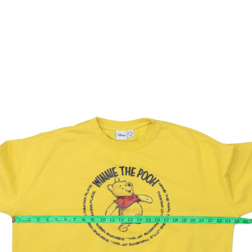 Womens UK Size M Disney Yellow Pullover Sweatshirt