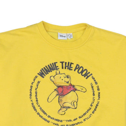 Womens UK Size M Disney Yellow Pullover Sweatshirt