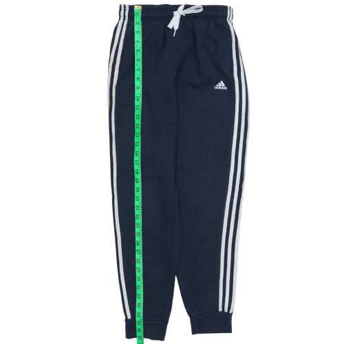 Adidas Boys Blue 13-14 Years Jogger Activewear Trousers with Side Stripes