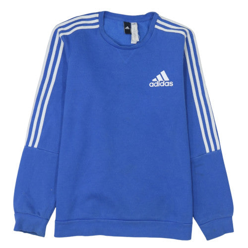 Adidas Men's Blue Crew Neck Long Sleeve Sweatshirt Size 2XL