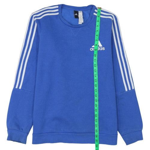 Adidas Men's Blue Crew Neck Long Sleeve Sweatshirt Size 2XL