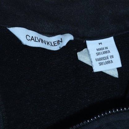 Calvin Klein Men’s Black Full Zip Track Jacket Size M Cotton Blend