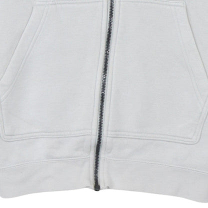 Mens UK Size XS Nike White Full Zip Hoodie