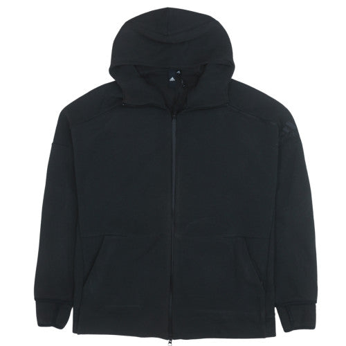 Mens UK Size XL adidas Black Full Zip Hoodie