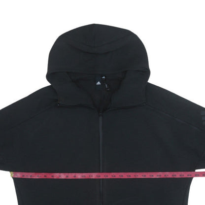 Mens UK Size XL adidas Black Full Zip Hoodie
