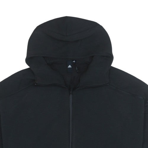 Mens UK Size XL adidas Black Full Zip Hoodie