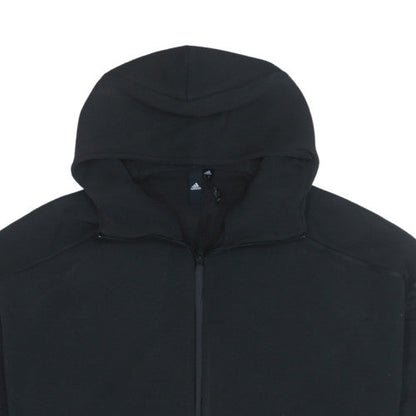 Mens UK Size XL adidas Black Full Zip Hoodie