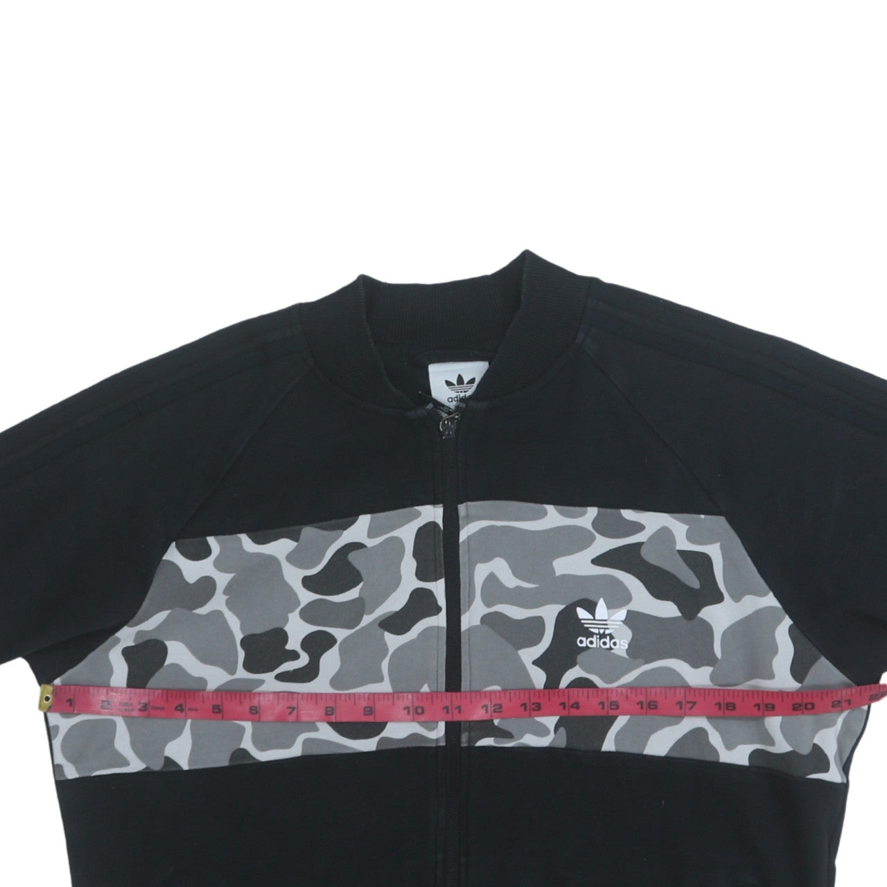 Mens UK Size M adidas Black Full Zip Sweatshirt