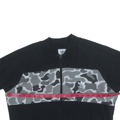 Mens UK Size M adidas Black Full Zip Sweatshirt