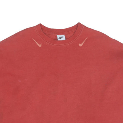 Mens UK Size L Nike Red Pullover Sweatshirt