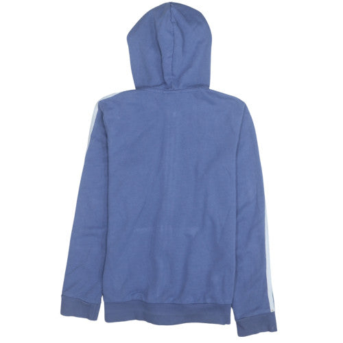 Womens UK Size S adidas Blue Full Zip Hoodie