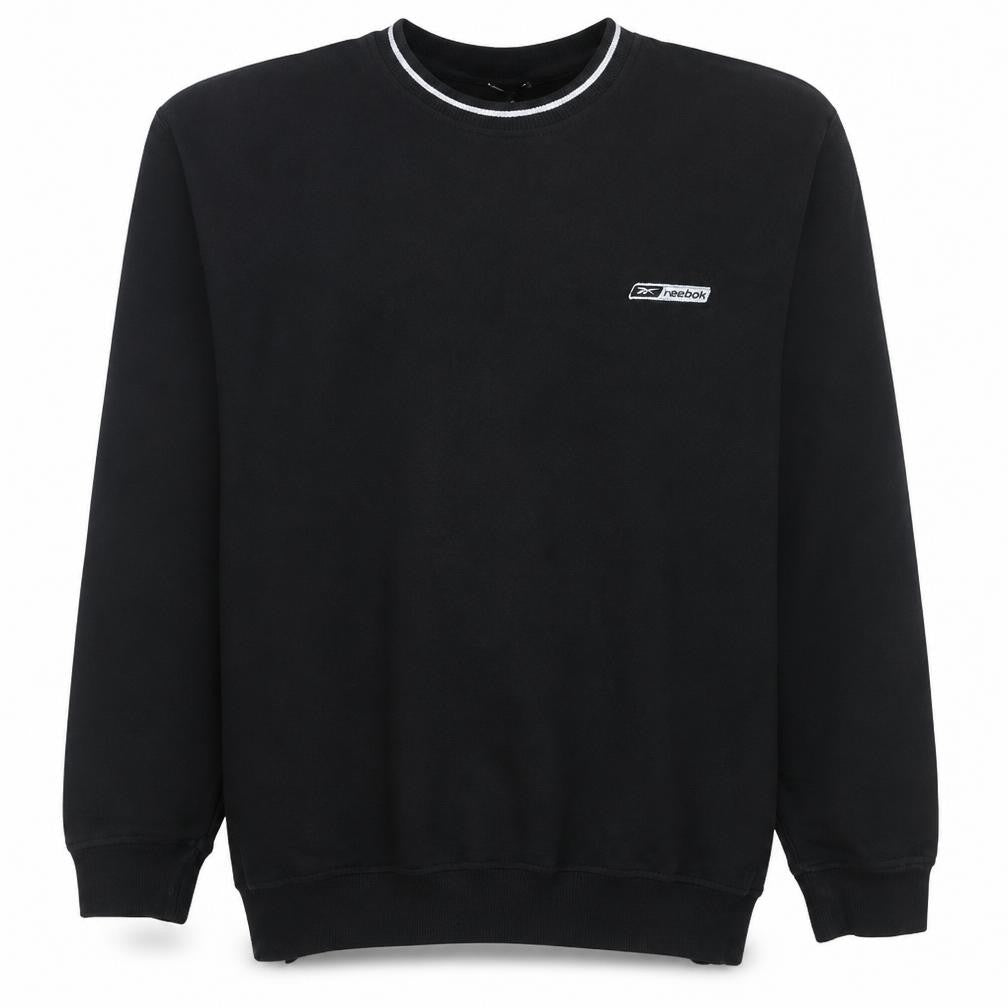 Mens UK Size L Reebok Black Pullover Sweatshirt