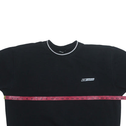 Mens UK Size L Reebok Black Pullover Sweatshirt