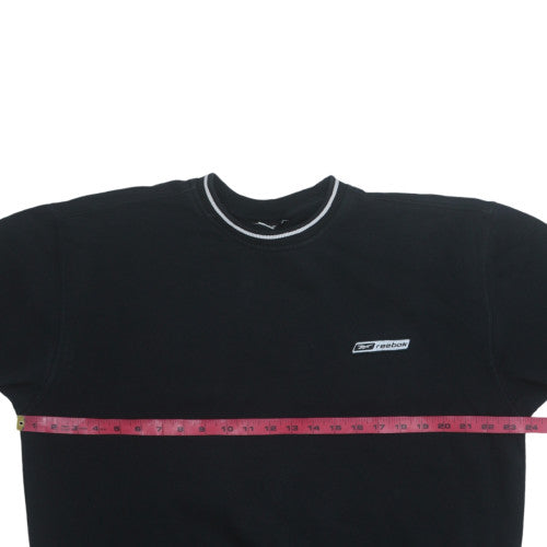 Mens UK Size L Reebok Black Pullover Sweatshirt