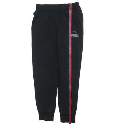 Puma Men Black Jogger Sweatpants M Regular Fit Fleece Activewear
