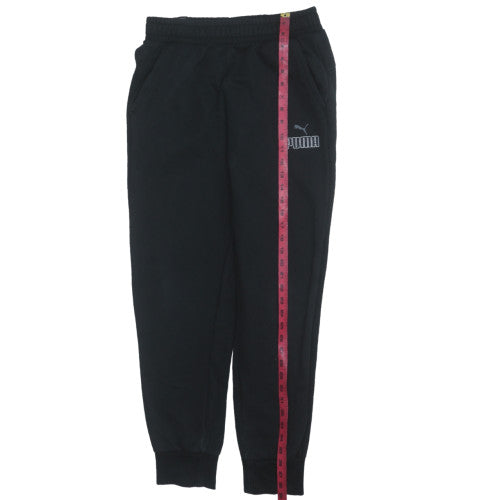 Puma Men Black Jogger Sweatpants M Regular Fit Fleece Activewear