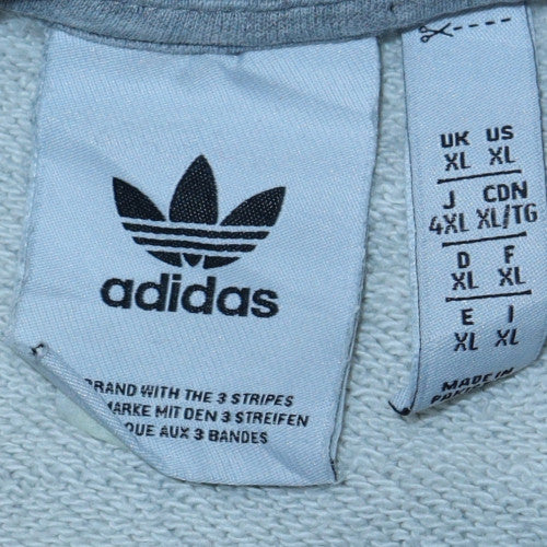Mens UK Size XL adidas Grey Pullover Sweatshirt