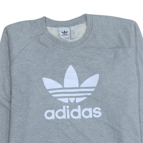 Mens UK Size XL adidas Grey Pullover Sweatshirt