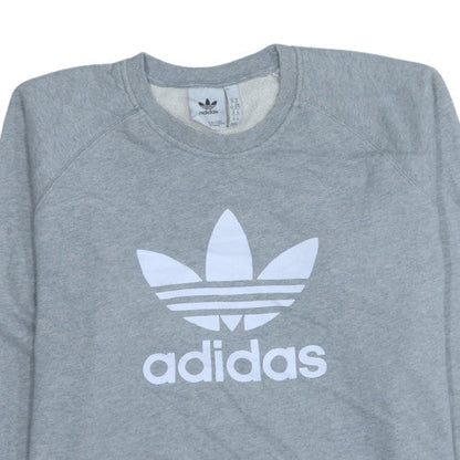Mens UK Size XL adidas Grey Pullover Sweatshirt
